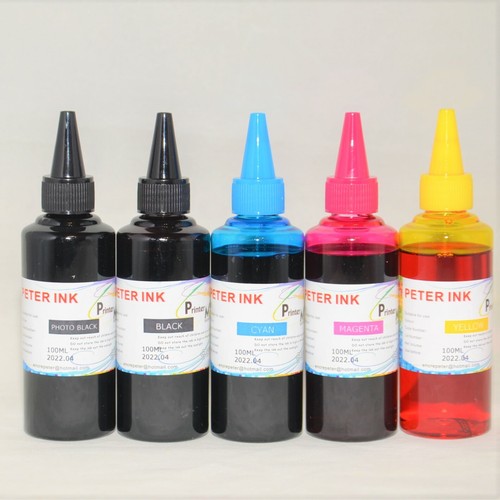5X100ML Tinta de recarga de tinta alternativa para impresora de inyección  de tinta Canon Cartucho Ciss C | eBay