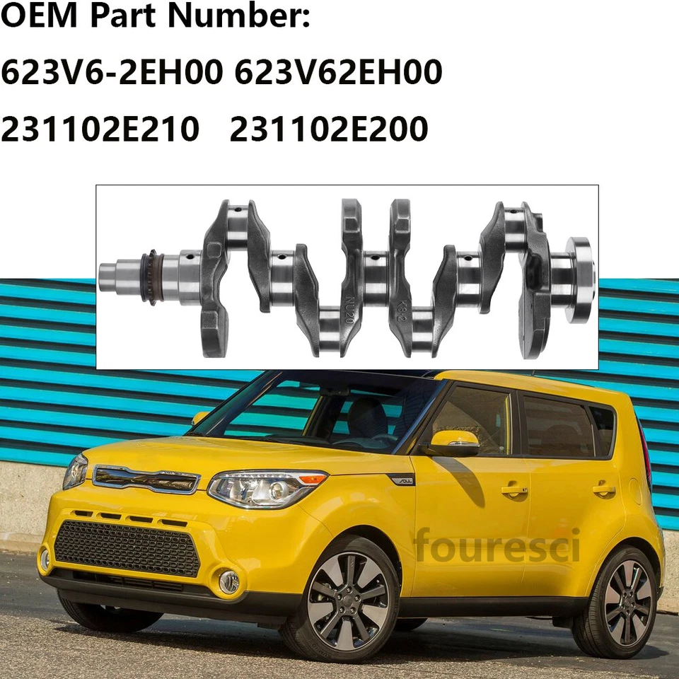 Cigüeñales y cojinete de varilla principal para HYUNDAI ELANTRA GT 2014-2015 2,0 L 623V6-2EH00 Foto 2 de 4