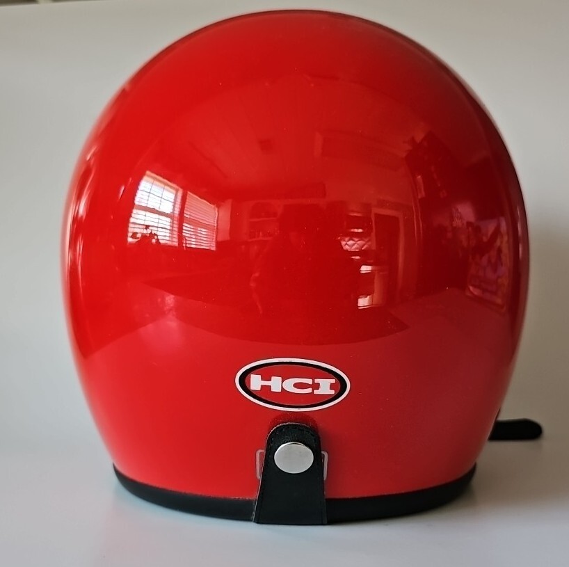 HCI Red Half Helmet Motorcycle Shorty with Visor XXL | eBay
