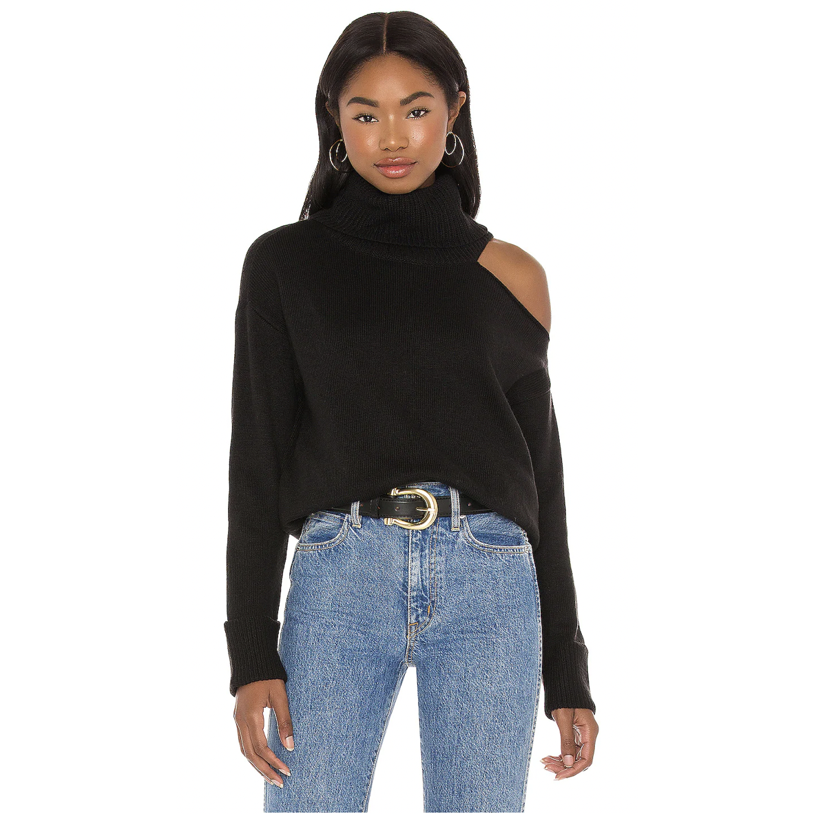 1 state cold shoulder sweater