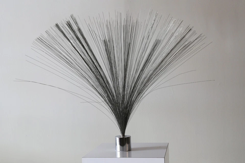 Spray Escultura Cromo Estilo Harry Bertoia Vintage Foto 2 de 4