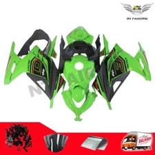 NTNT Injection New KRT Green Full Fairing Fit for Kawasaki 2013-2017 EX300 i34