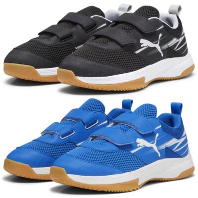 Puma Varion II V Hook and Loop Kids Indoor Trainers Sneakers