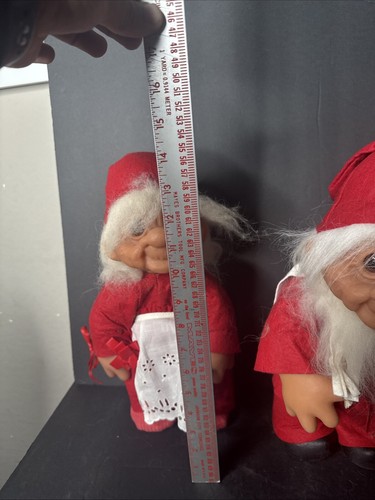 Vintage Dam Troll Doll GRANDMA And Grandpa CLAUS - 14" Dam Troll Doll - Picture 6 of 11
