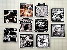 Crust Punk Vinyl Sticker Lot 10 Stickers SET 24 anarcho grindcore hardcore oi