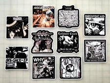 Crust Punk Vinyl Sticker Lot (10 Stickers) SET 24 anarcho grindcore hardcore oi