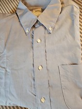 VTG-Brooks Brothers Classic Blue Supima Cotton Button Down Sz.16-35-