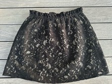 NWT Peek Girls Black Lace Skirt Size 12 48