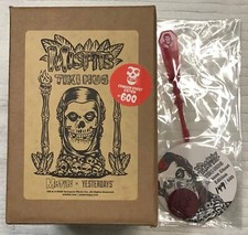 MISFITS CRIMSON GHOST EDITION TIKI MUG LTD 600 SEALED + COASTER SWIZZLE & COIN