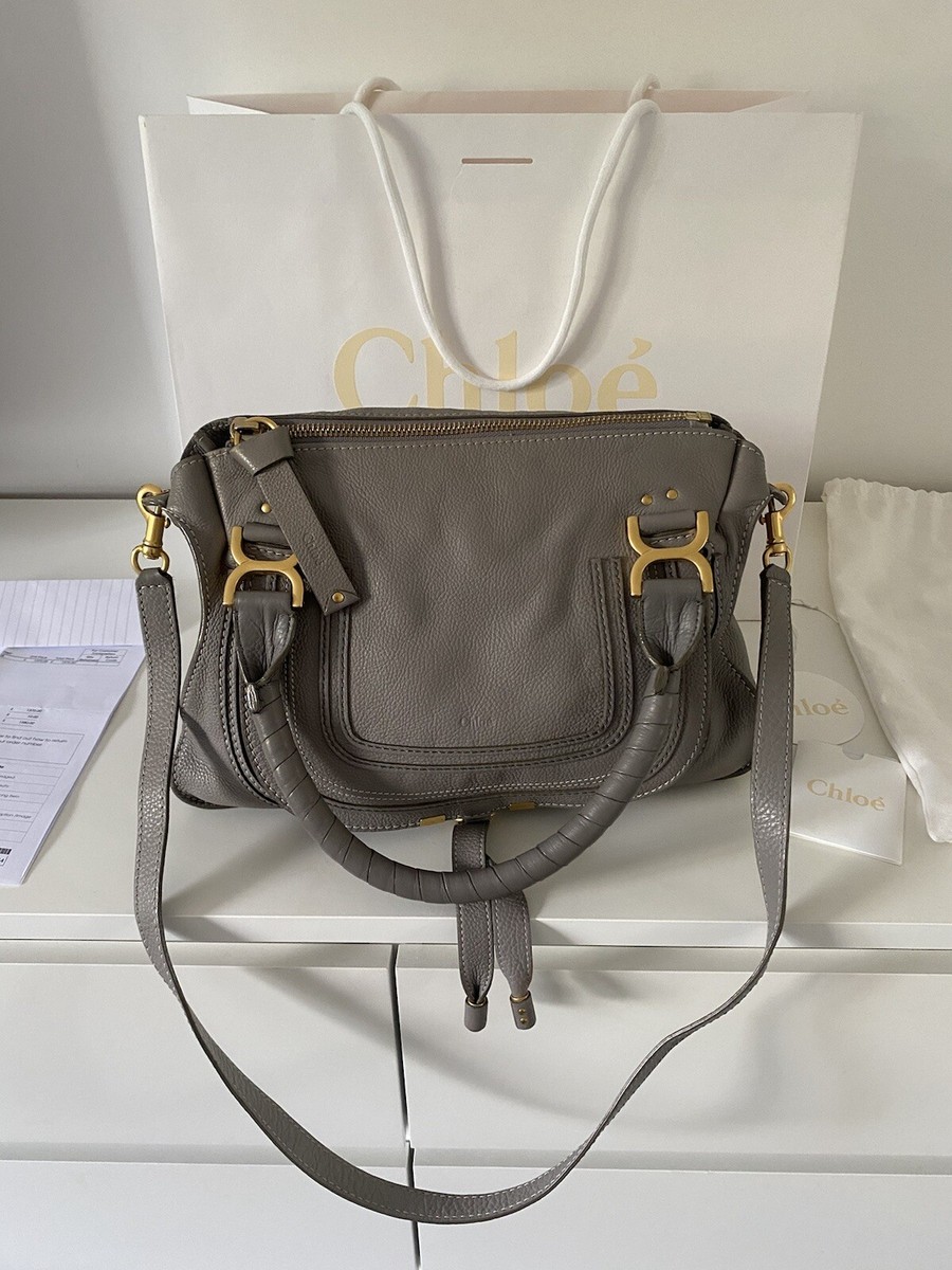 Chloe Marcie Double Carry Bag Medium Cashmere grey With