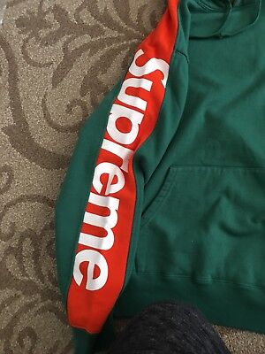 Supreme Sideline Hooded Sweatshirt Light Pine Green Large Supreme Sideline Hooded Sweatshirt Light Pine Green Large