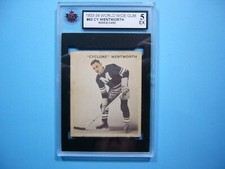 1933/34 WORLD WIDE GUM V357 HOCKEY CARD #43 CY WENTWORTH ROOKIE RC KSA 5 EX