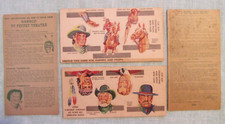 1950s Straight Arrow TV Puppet Theatre Props Script Instructions Nabisco Cereal