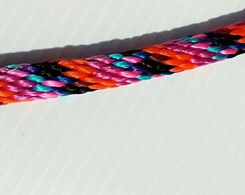 Cuerda de plomo de nailon poli caballo pony cabra perro oveja EE. UU. rosa múltiple - Imagen 2 de 2