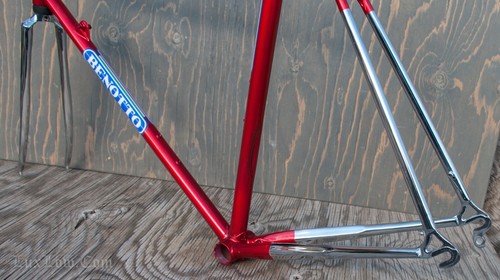 TELAIO E FORCELLA bici da strada NOS vintage Benotto 5000 57 cm Columbus Campagnolo bicicletta - Foto 10 di 24