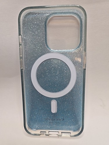 Kate Spade New York Protective Case For iPhone 15 Pro 6.1" (Teal Ombre Glitter) - Picture 9 of 21
