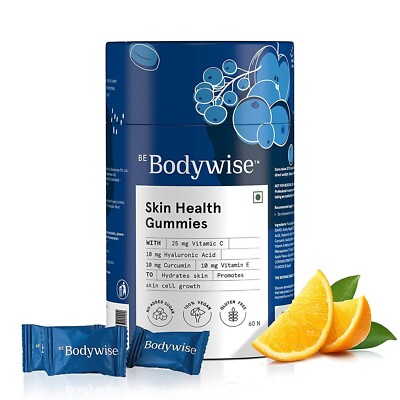 Be Bodywise Vitamin C Super Food Gummies for Glowing Skin 60 Days Pack