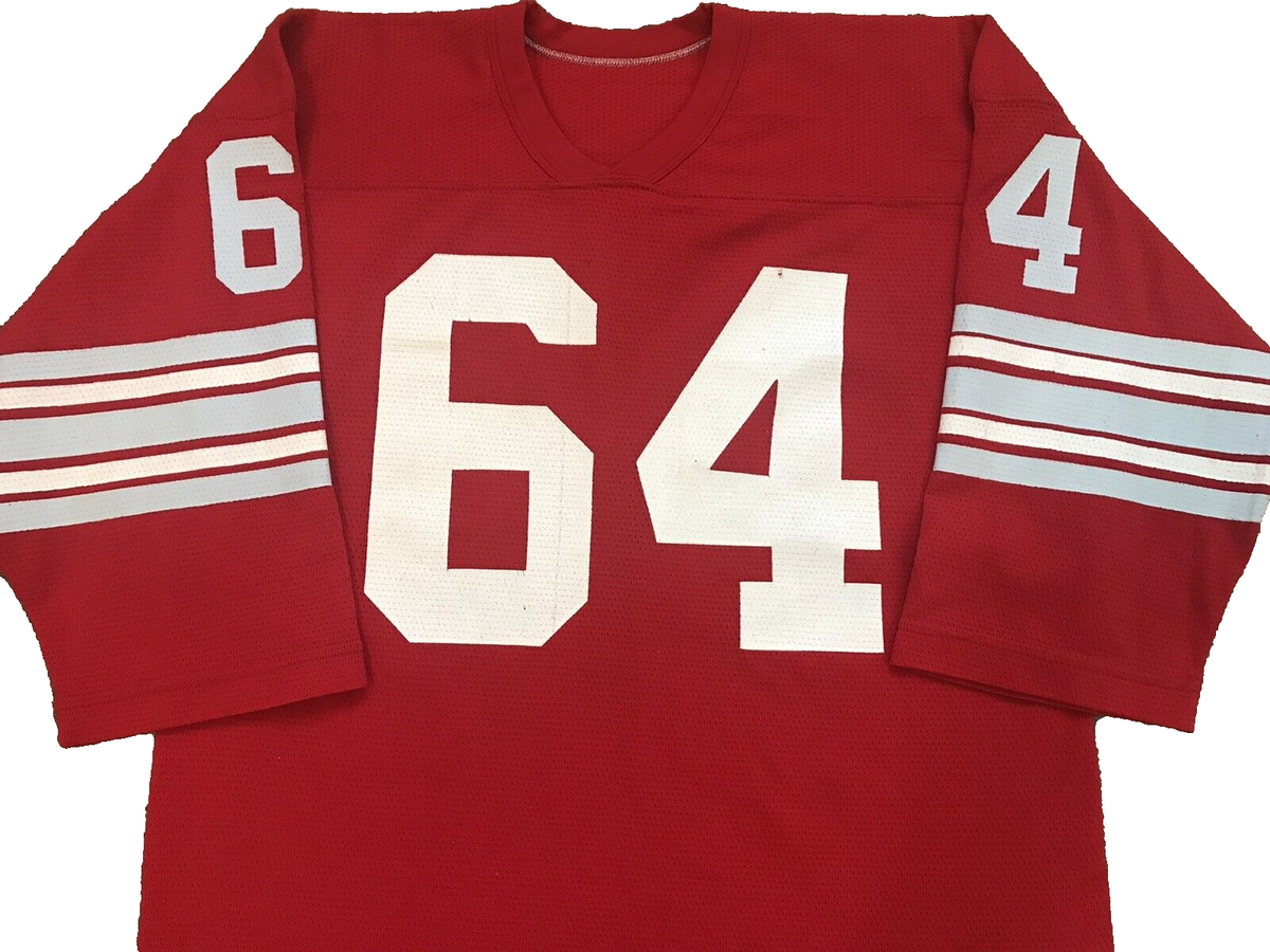 VINTAGE OHIO STATE #64 LATE 50's - EARLY 60's 3/4 SLEEVE FOOTBALL