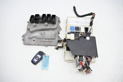   12-16 Bmw F32 335 435 3.0l N55 Engine DME ECU Computer Key Ignition Set Oem