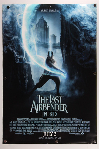 The Last Airbender 2010 Double Sided Original Movie Poster 27" x 40"