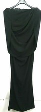 NWT Talbots Runhof Women's Size 38/8 Lace Button Back Black Long Evening Dress
