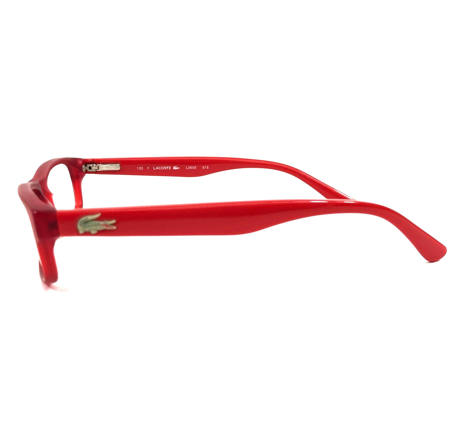 Lacoste Kids Eyeglasses Frames L3605 615 Red Rectangle Full Rim 45-14-130 thumbnail 6
