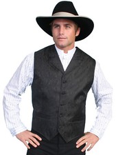 Scully Old West Vest Mens Paisley Cover Button Formal Polyester RW093