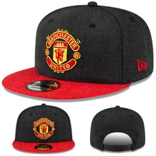 New Era England Premier League Manchester United 950 Snapback Hat Black Red Cap