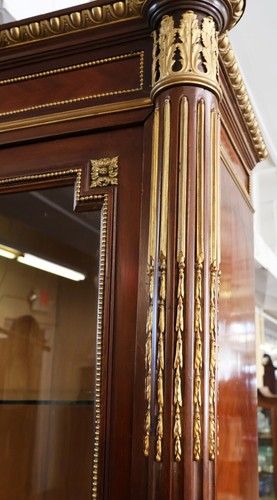 Fine 19th Century French Kingwood Bronze Ormolu Armoire Vitrine China Cabinet - Picture 13 of 19