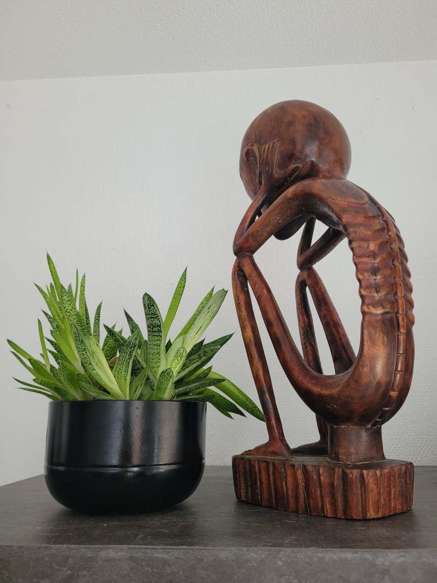 Amaizing Detailed Bulul! Old Wood Figure of a Male Rice
