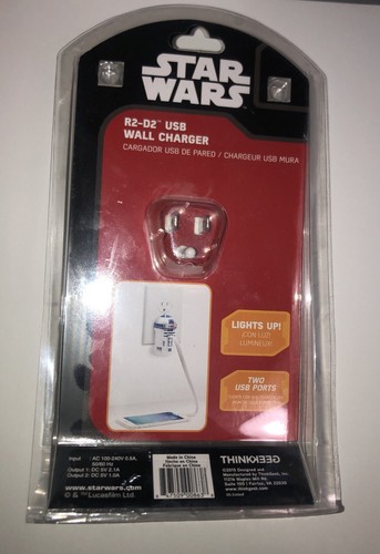 Thinkgeek Star Wars Disney R2-D2 USB Wall Charger - New - Photo 2 sur 2