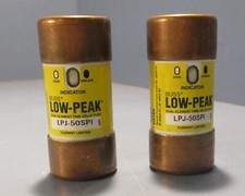Buss Low Peak Dual Element Time Delay Fuse LPJ-50SPI 19Y Lots of 2