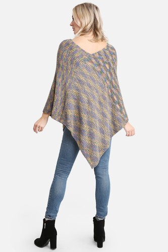 ComfyLuxe Pattern Poncho - Picture 10 of 13