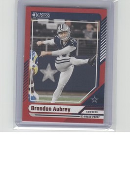 2024 Donruss #268 Brandon Aubrey Press Proof Red B20R3C171