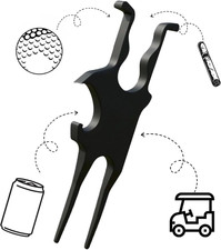 Pitchgabel Golf, Golf Unisex Double Prong Pitchgabel,Ergonomisches Werkzeug zur 