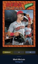 26 Topps Bunt DIGITAL Heritage Color Of The Year LEGENDARY Matt McLain