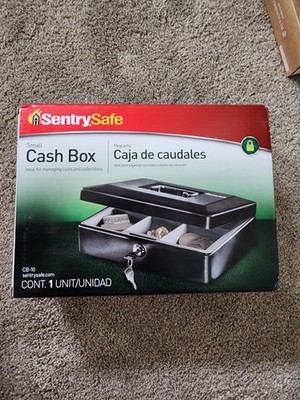 SentrySafe DS Small Drawer Safe Locking Cash Box w/ 2 Keys & Tray   Compact
