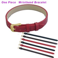 6mm 8 10mm Band Simply Stylish Single Wrap Cord Ultra Thin PU Leather Wristband