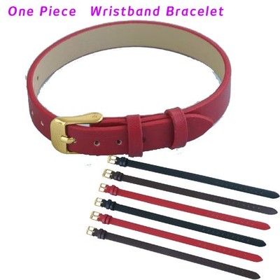6mm 8 10mm Band Simply Stylish Single Wrap Cord Ultra Thin PU Leather Wristband
