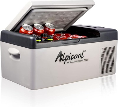 Alpicool C15 Portable Car Freezer,12 Volt Refrigerator, 16 Quart 16 Qt, 
