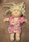 Cabbagepatch Doll Vintage 1992 Blonde Hair Green Eyes CPK Hasbro W/ Clothing