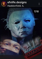 Halloween II, 1981 Michael Myers Warlock H2 MASK INSERT, Clean Version Custom