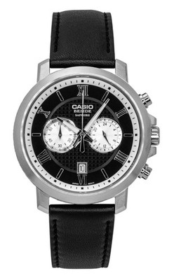 Casio Beside Quarz-Chronograph Schwarz Zifferblatt BMS-500L-1A 50M Herrenuhr