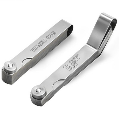 2PCS Feeler Gauges Set - Stainless Steel Feeler Gauges for Valves, Standard SAE/