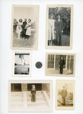10 Vintage photos of SAILORS - WWII USN Uniforms Insignia March - Home on Leave