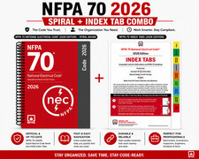 NFPA 70 NEC 2026 Spiral Code Book + 2026 Inde...