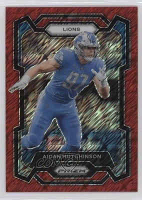 2023 Panini Prizm Red Shimmer Prizm 32/35 Aidan Hutchinson #94 b8h