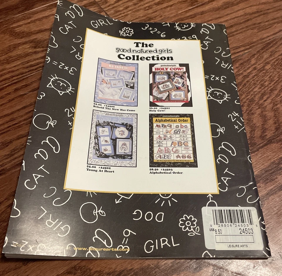 Vintage 1996 Leisure Arts 120 Alphabet Order 24503 Cross Stitch Pattern - Image 2 of 4