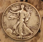 1945 D WALKING LIBERTY SILVER HALF DOLLAR OBVERSE