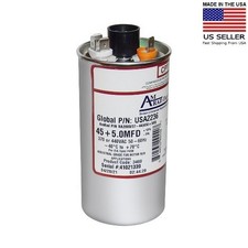 45 5 uf/MFD 370-440 VAC Volts Round Dual Run Capacitor by AMRAD USA2236